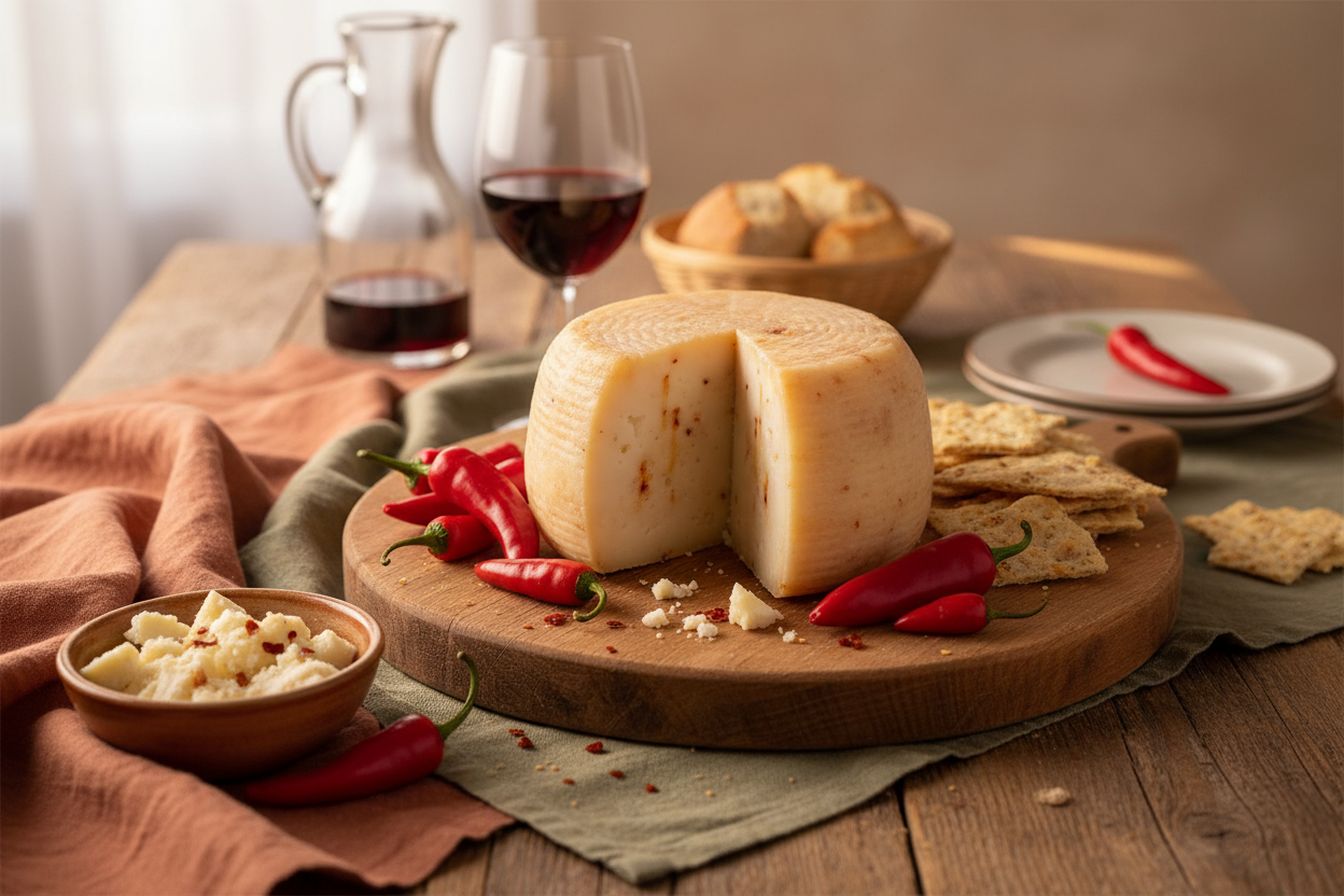 Capriccante Formaggio Caprino al Peperoncino - Caseificio Agricolo Forciniti (Calabria)